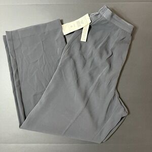 Vintage Norton McNaughton Pants Gray Pleated Waist Wide Legs Women's M NWT